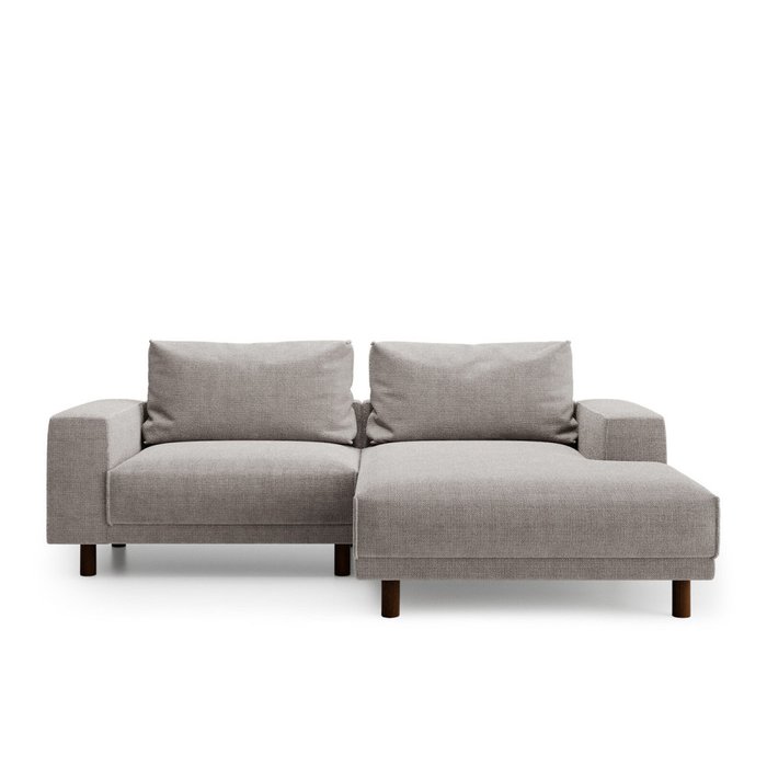 Угловой диван Fran серого цвета