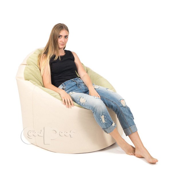 Бескаркасное кресло цвета латте - лучшие Бескаркасная мебель в INMYROOM