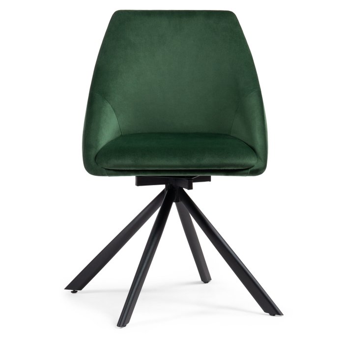 Стул вращающийся Окленд темно-зеленого цвета  - купить Обеденные стулья по цене 9410.0