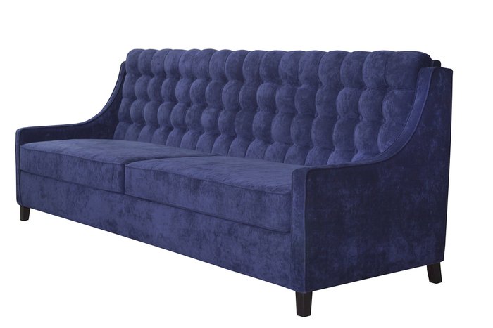 Диван Favore синего цвета - купить Прямые диваны по цене 55440.0