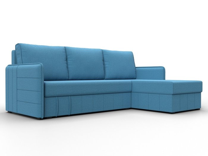 Угловой диван-кровать Слим голубого цвета правый угол Угловой диван-кровать Слим голубого цвета правый угол