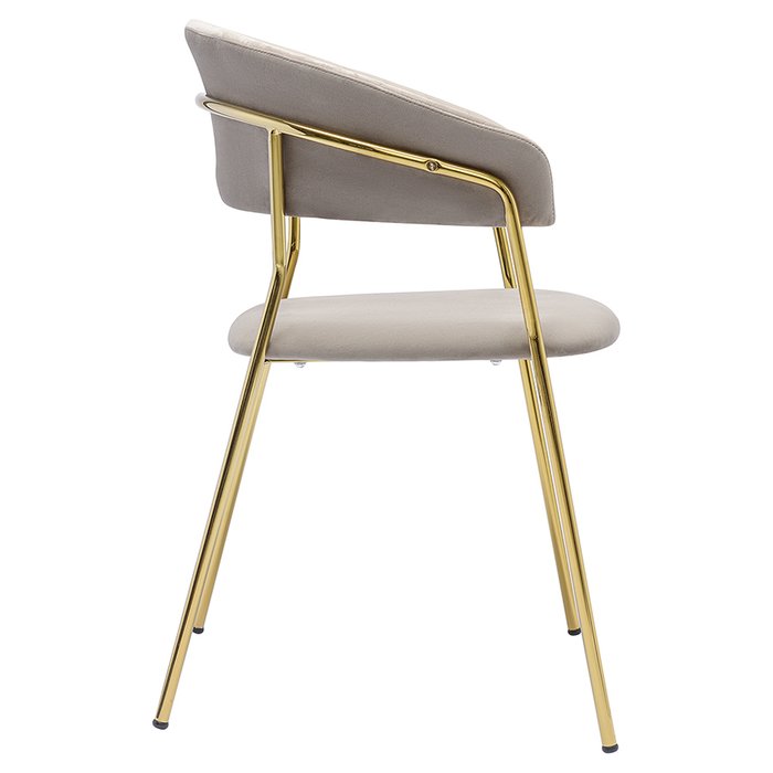 Стул Stefany серо-золотого цвета - лучшие Обеденные стулья в INMYROOM