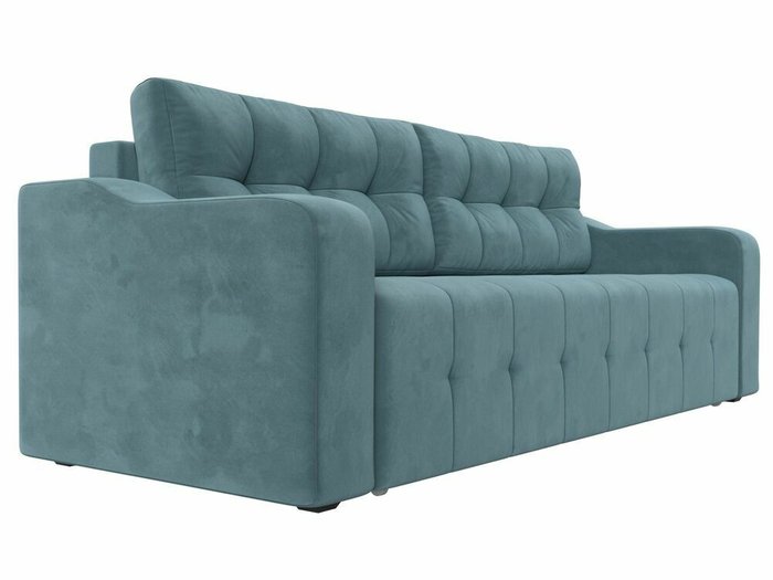 Прямой диван-кровать Лиссабон бирюзового цвета - лучшие Прямые диваны в INMYROOM