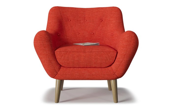 Кресло Элефант dream красного цвета - купить Интерьерные кресла по цене 18448.0