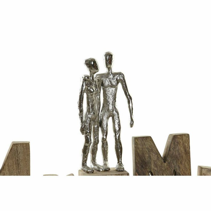 Декоративная фигура Mr & Mrs Серебристый Алюминий (51 x 7,5 x 28 cm) - лучшие Фигуры и статуэтки в INMYROOM