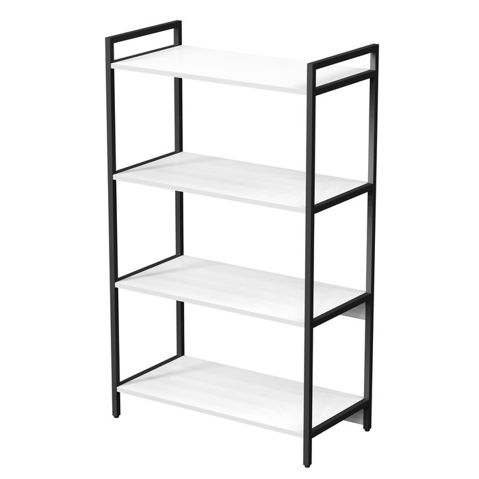 Стеллаж 10СС.4.800 средний 4 полки белого цвета