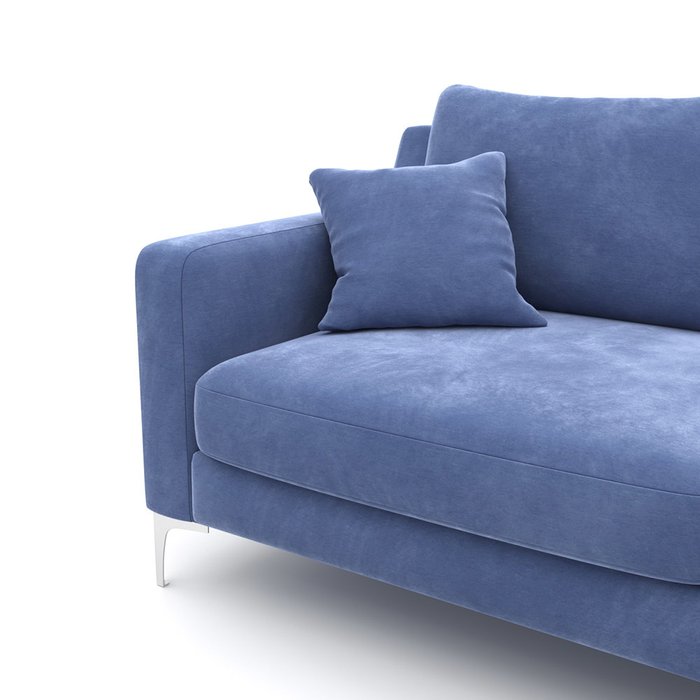 П-образный модульный диван Mendini ST L синего цвета - лучшие Угловые диваны в INMYROOM