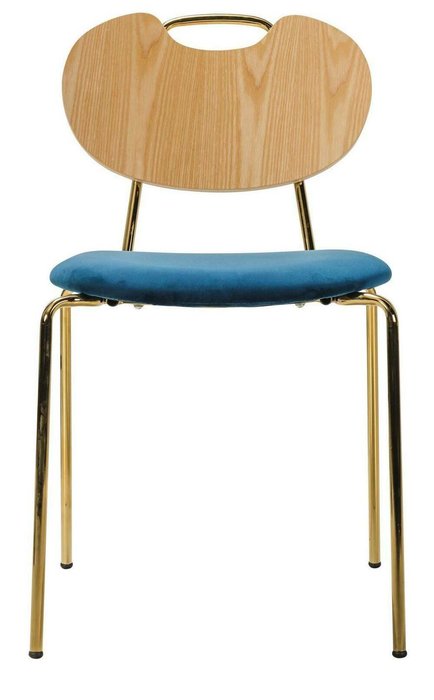 Стул Danton сине-бежевого цвета - купить Обеденные стулья по цене 6930.0