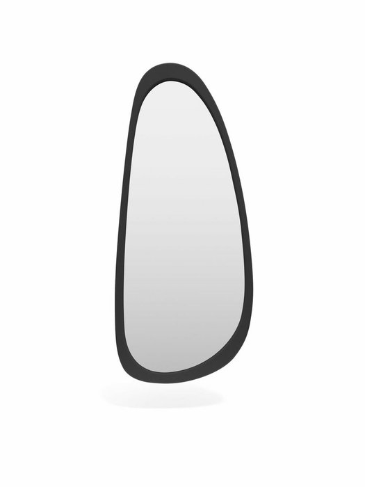 Настенное зеркало Asym 52х123 черного цвета