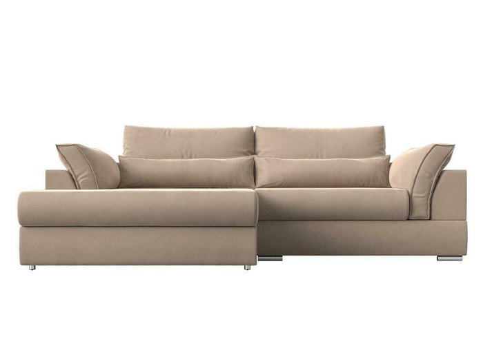 Угловой диван-кровать Пекин бежевого цвета угол левый - купить Угловые диваны по цене 86999.0