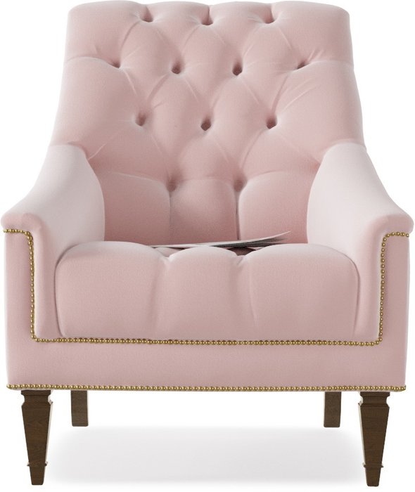 Кресло Элеганс Schnadig Flamingo розового цвета - купить Интерьерные кресла по цене 25000.0