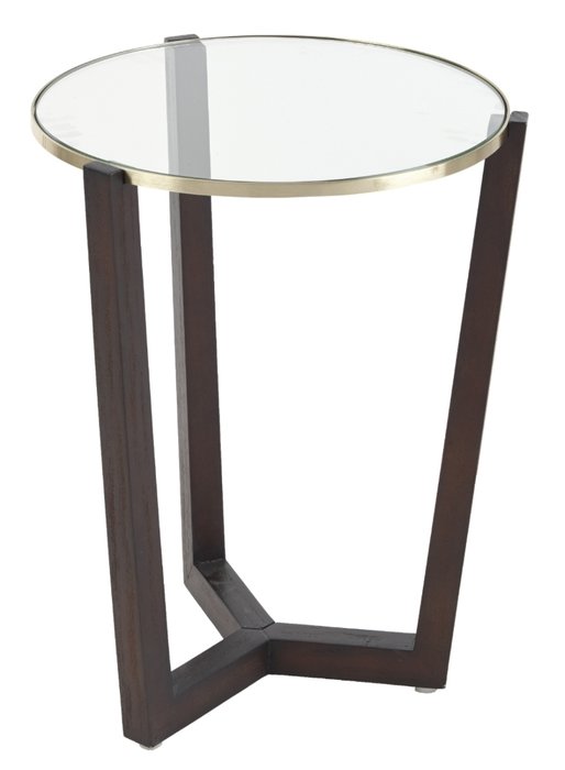Приставной столик Freyr со стеклянной столешницей 