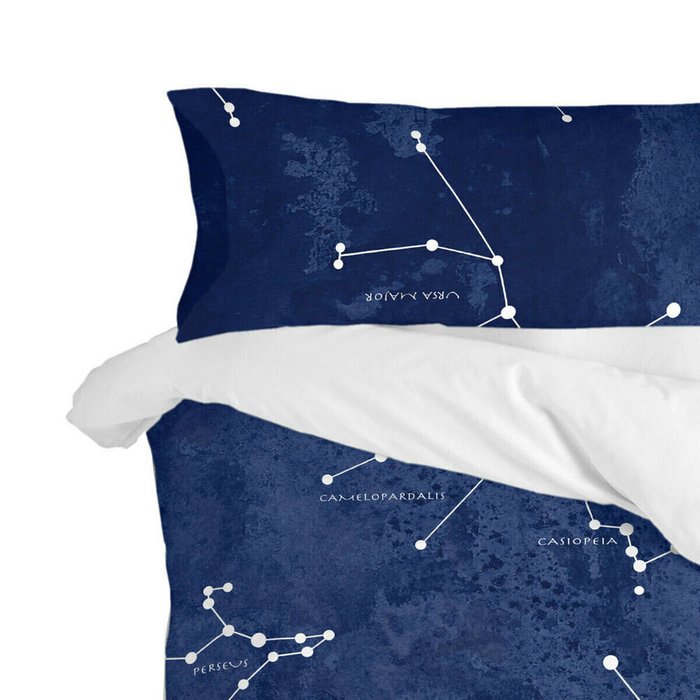 Наволочка Blanc Cosmos 45x125 темно-синего цвета - лучшие Наволочки в INMYROOM
