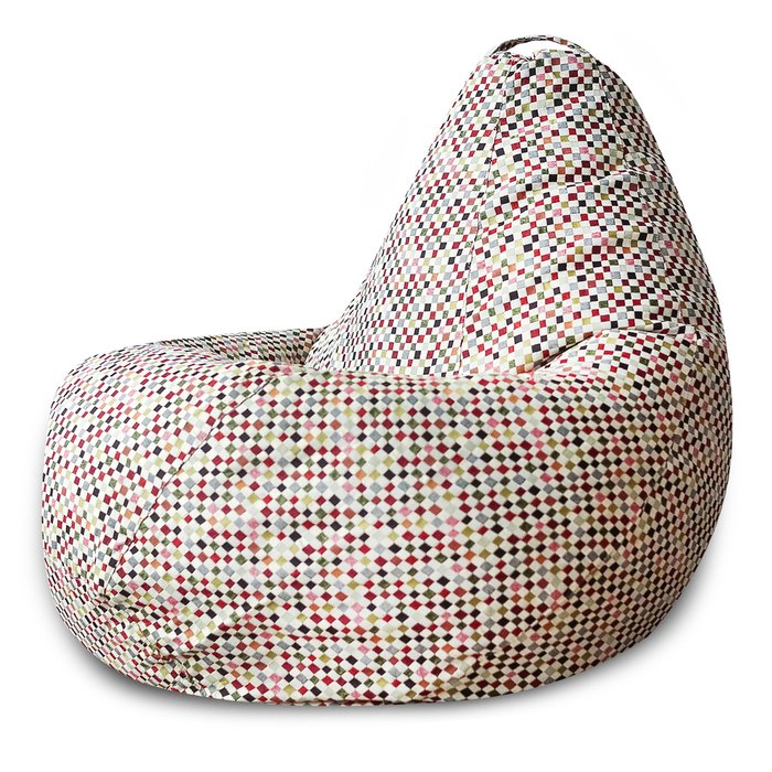 Кресло-мешок Груша XL Square бежевого цвета