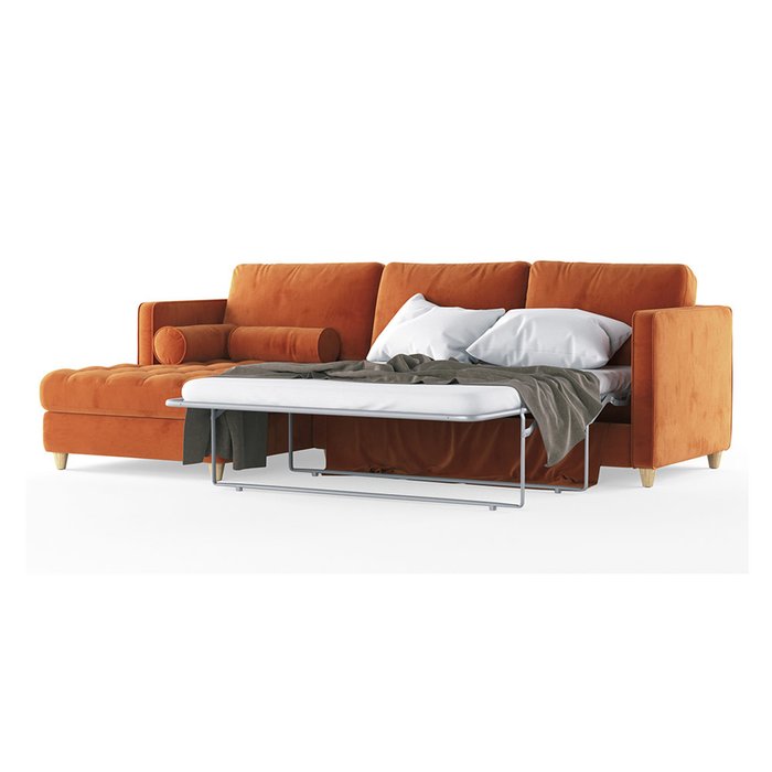 Диван-кровать Scott MTR  оранжевого цвета - купить Угловые диваны по цене 105300.0