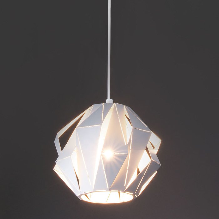 Дизайнерский подвесной светильник Moire белого цвета