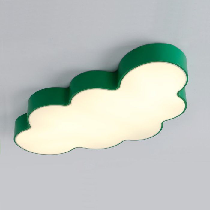 Потолочный светильник Cloud L зеленого цвета - купить Потолочные светильники в детскую по цене 26440.0