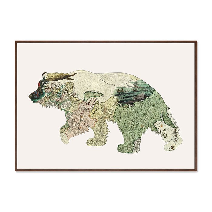 Репродукция картины на холсте Большая Россия, Хозяин тайги, 2016г. - купить Картины по цене 27999