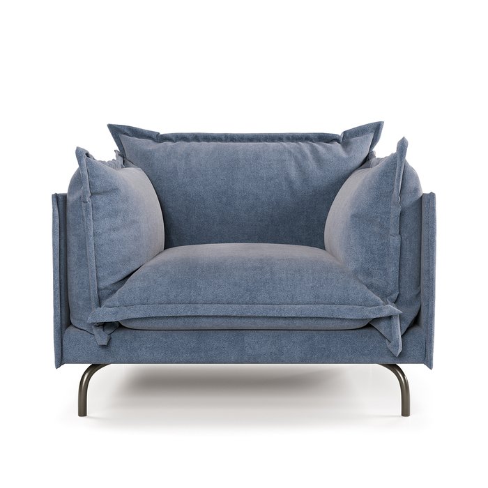 Кресло Облако комфорта серо-синего цвета - купить Интерьерные кресла по цене 79990.0