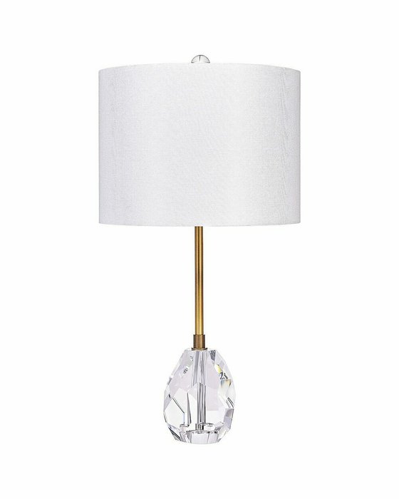 Настольная лампа Джувел с белым абажуром