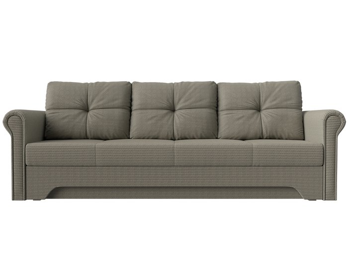 Прямой диван-кровать Европа серо-бежевого цвета - купить Прямые диваны по цене 36999.0