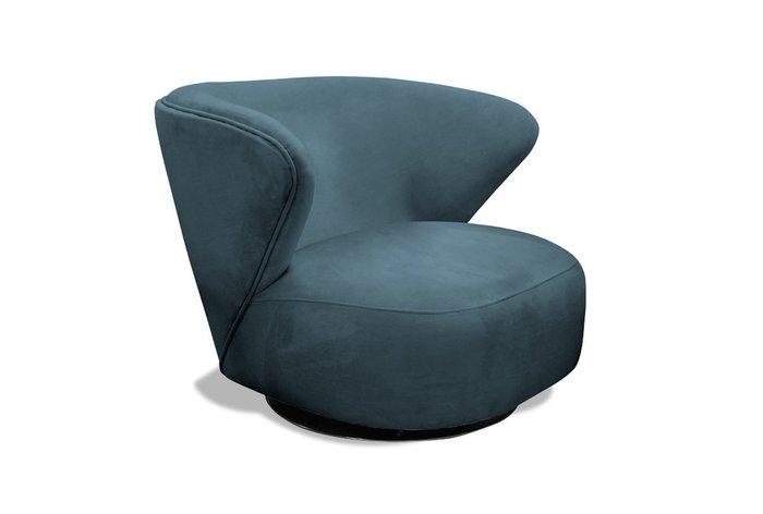Кресло Kamila синего цвета