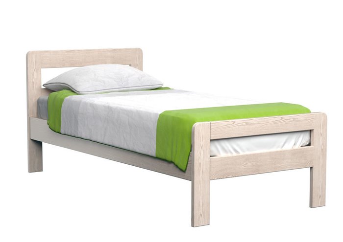 Кровать Кредо ясень-дуб натуральный 180х195 - лучшие Кровати для спальни в INMYROOM