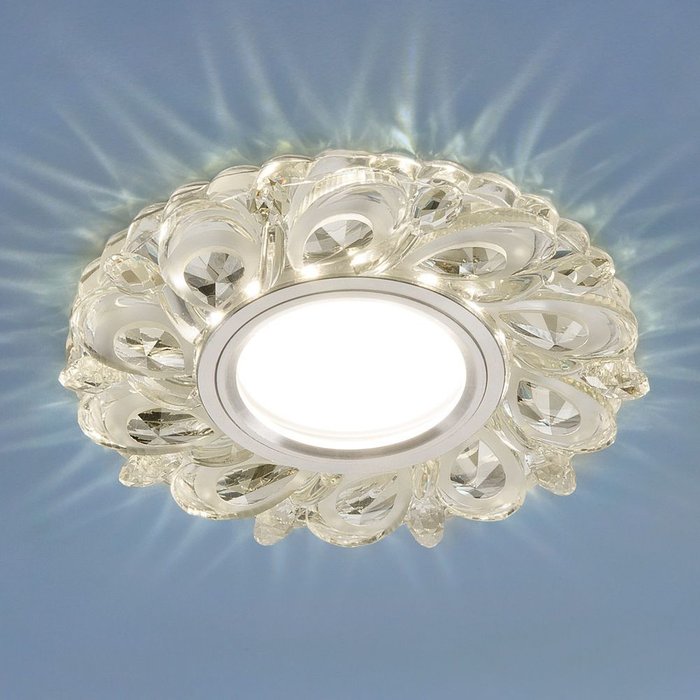 Встраиваемый потолочный светильник с LED подсветкой 2219 MR16 CL прозрачный Lugi