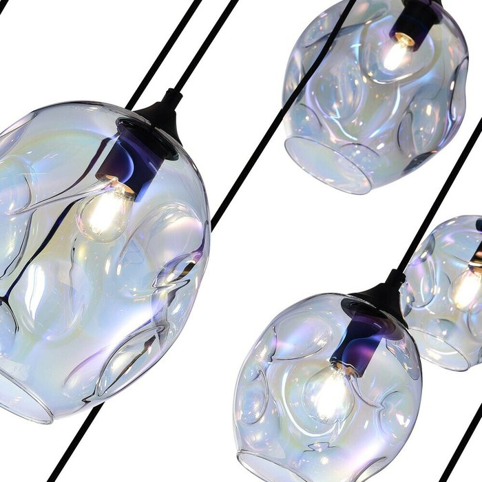 Люстра подвесная Idesia со стеклянными плафонами - лучшие Подвесные люстры в INMYROOM