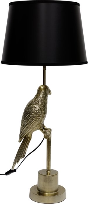 Настольная лампа Попугай с абажуром черного цвета - купить Настольные лампы по цене 37986.0