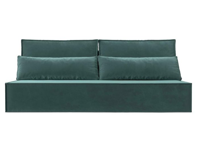 Прямой диван-кровать Фабио бирюзового цвета - купить Прямые диваны по цене 30999.0