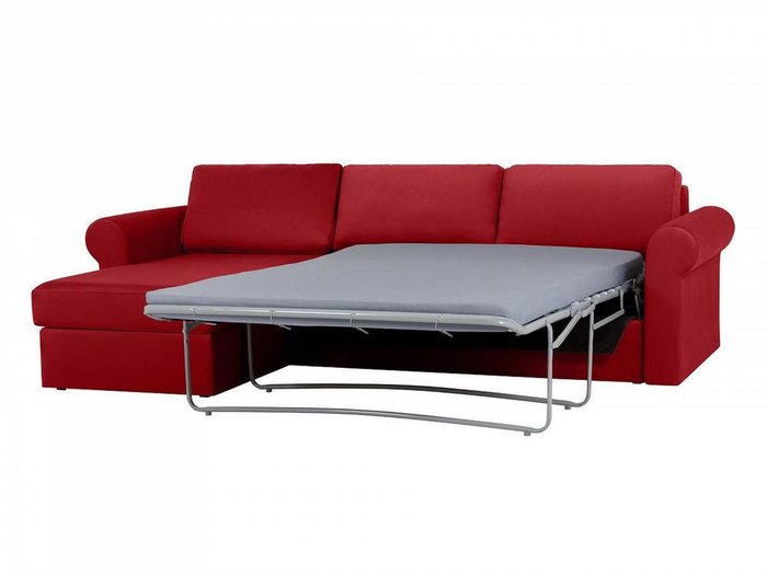 Угловой диван-кровать Peterhof красного цвета - лучшие Угловые диваны в INMYROOM