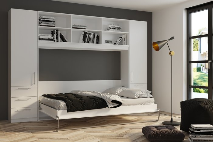 Комплект мебели Strada 140х200 белого цвета - купить Спальные гарнитуры по цене 78690.0