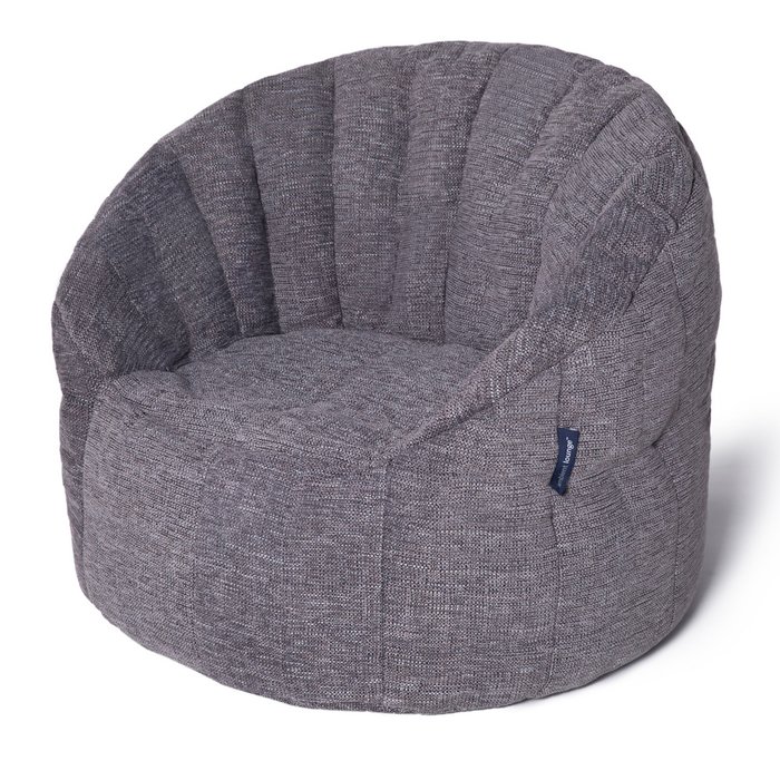 Бескаркасное кресло Ambient Lounge Butterfly Sofa - Luscious Grey (серый)