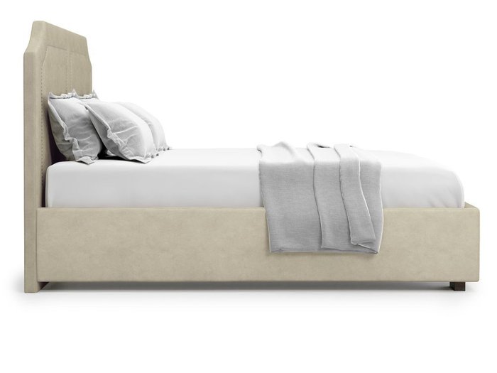 Кровать с подъемным механизмом Lago 180х200 бежевого цвета - лучшие Кровати для спальни в INMYROOM
