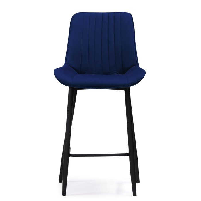Стул полубарный Седа синего цвета - купить Барные стулья по цене 6550.0