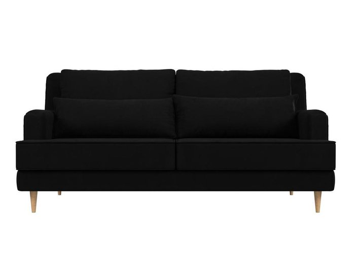 Прямой диван Джерси черного цвета - купить Прямые диваны по цене 39999.0