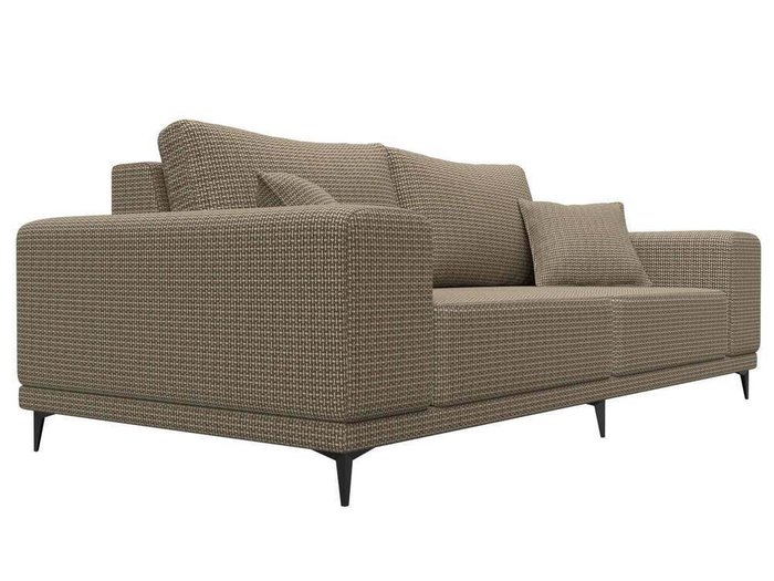 Прямой диван Льюес бежево-коричневого цвета - лучшие Прямые диваны в INMYROOM