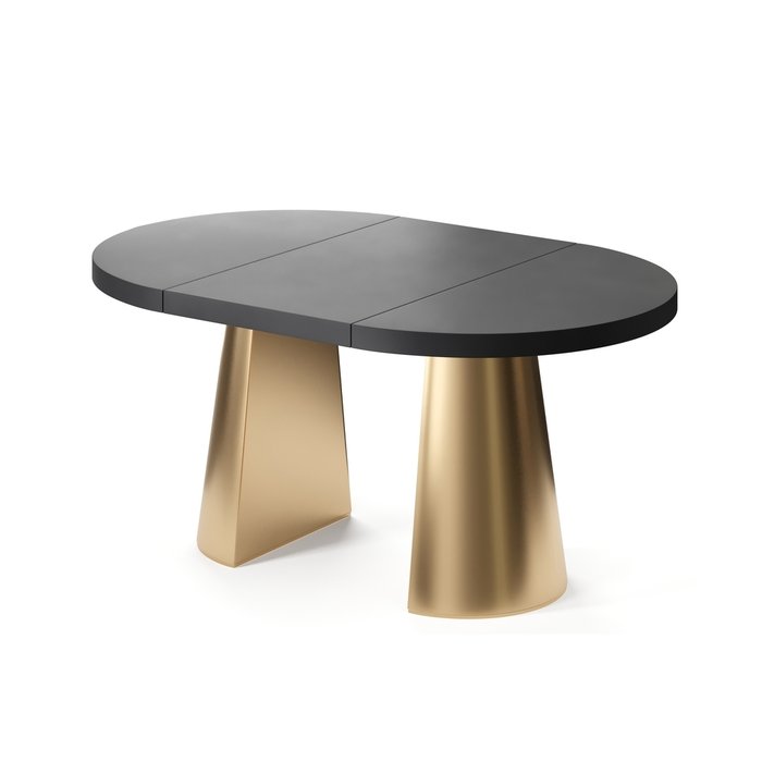 Обеденный стол раздвижной Кастра M на золотом основании - купить Обеденные столы по цене 156989.0