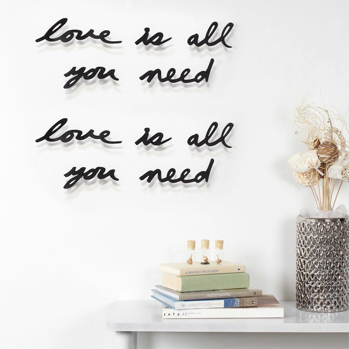 Надпись декоративная Umbra love is all you need - купить Декор стен по цене 2700.0 Надпись декоративная Umbra love is all you need - купить Декор стен по цене 2700.0