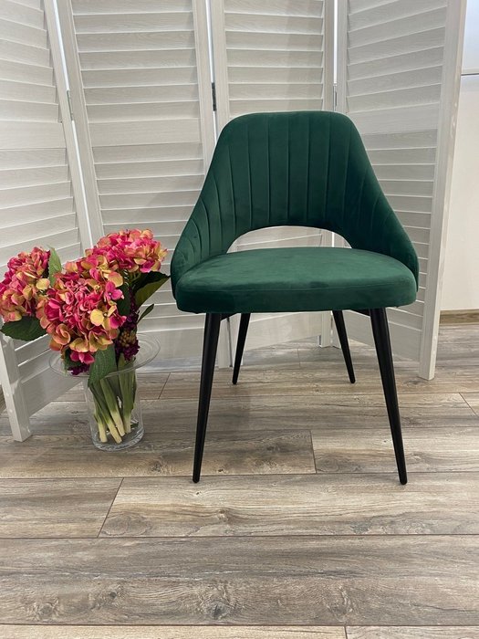 Стул Fantine-Ls зеленого цвета - лучшие Обеденные стулья в INMYROOM