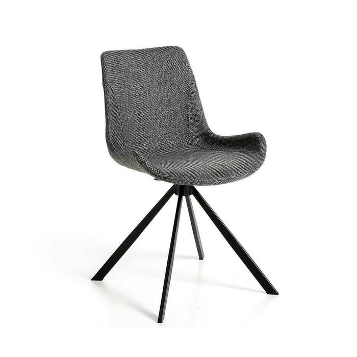 Вращающийся стул серого цвета