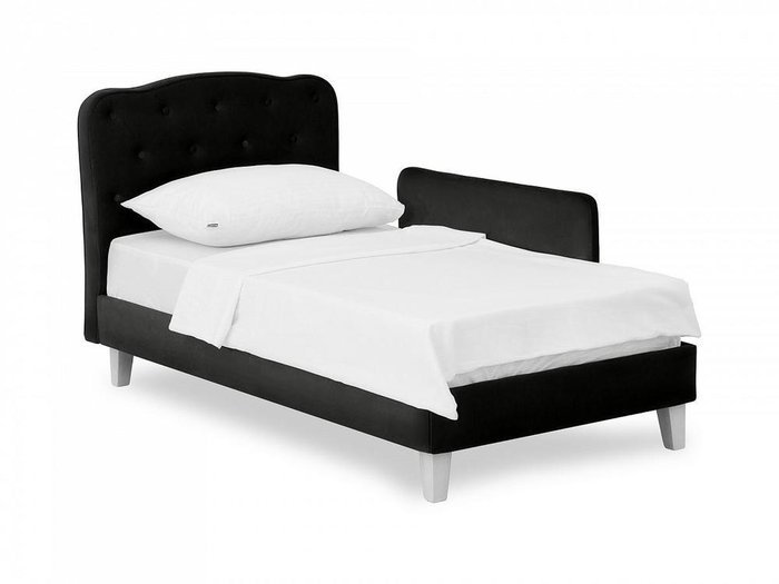 Кровать Candy 80х160 черного цвета - купить Одноярусные кроватки по цене 28890.0