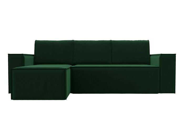 Угловой диван-кровать Куба зеленого цвета левый угол - купить Угловые диваны по цене 58999.0