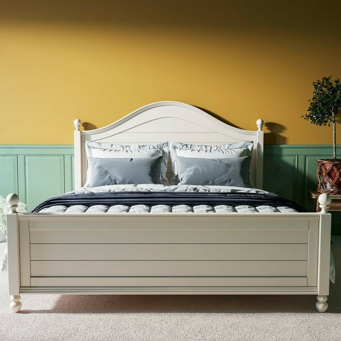Кровать Odri 180х200 молочного цвета - купить Кровати для спальни по цене 105482.0