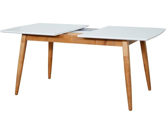 Стол раздвижной Самурай бело-коричневого цвета - лучшие Обеденные столы в INMYROOM