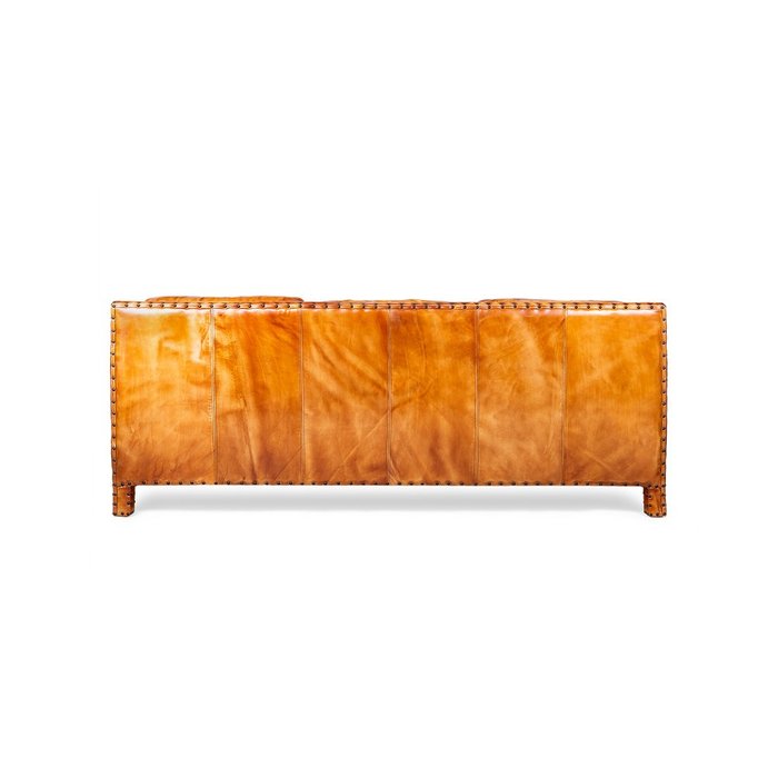 Кожаный диван Pagnol коричневого цвета - лучшие Прямые диваны в INMYROOM