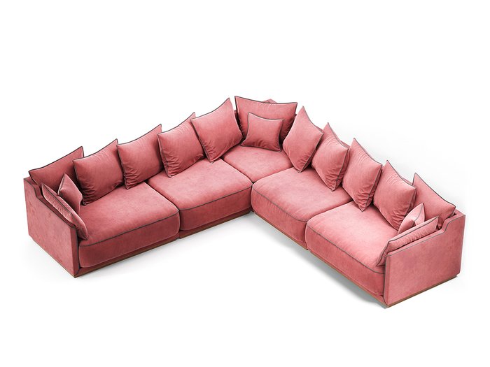 Угловой диван Soho красного цвета - купить Угловые диваны по цене 457500.0
