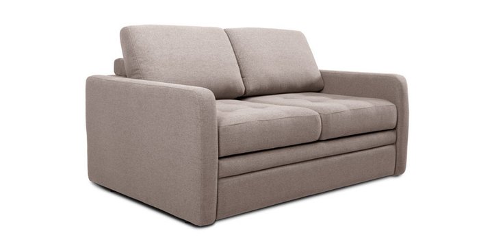 Прямой диван-кровать Бруно светло-коричневого цвета  - купить Прямые диваны по цене 83334.0