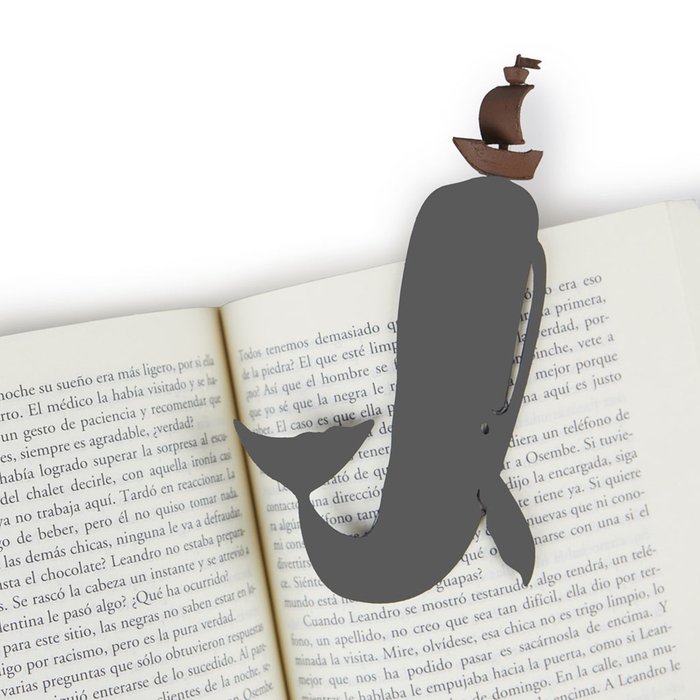 Закладка для книг Moby Dick серого цвета